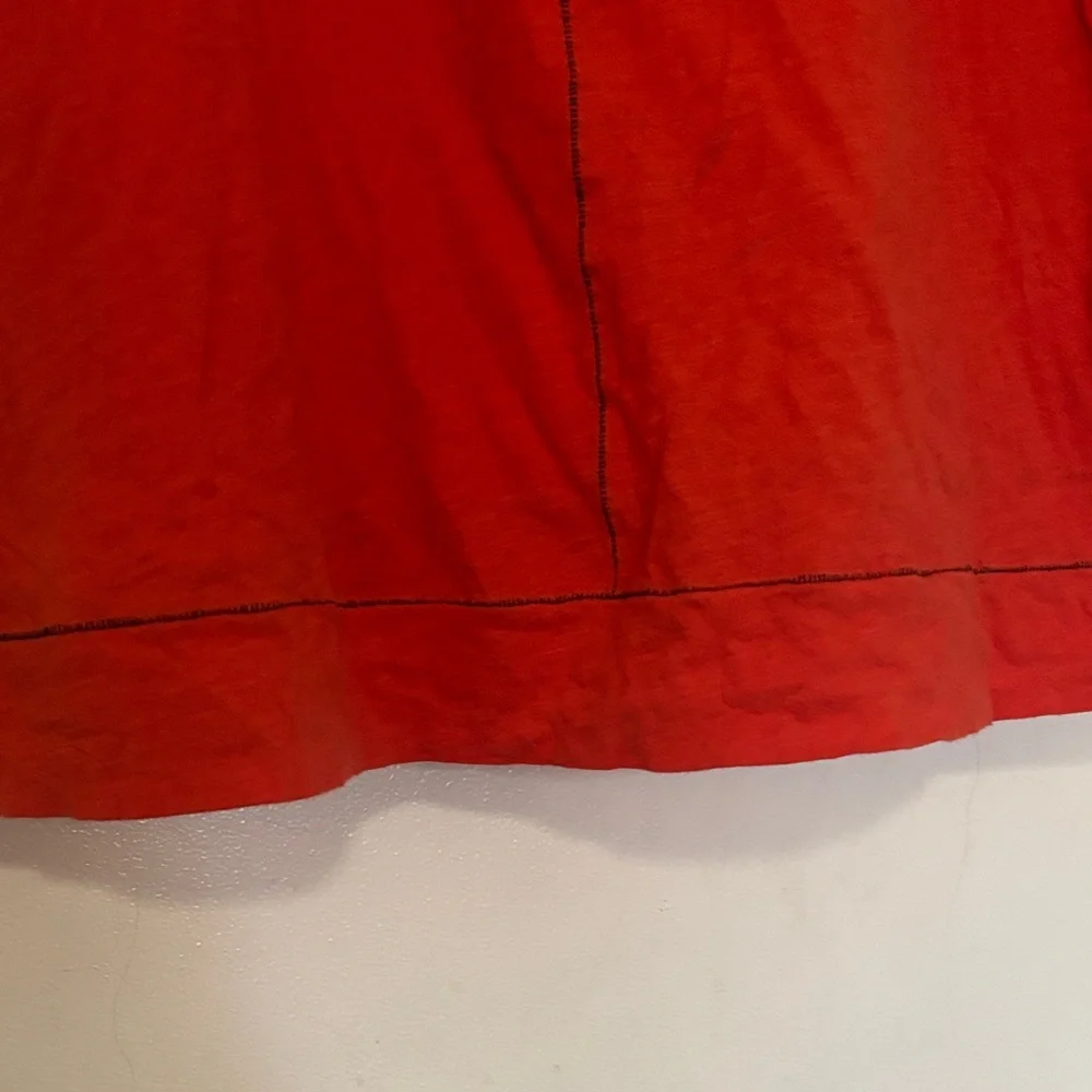 Eileen Fisher Vibrant Orange Short-Sleeve Scoop Neck Tee